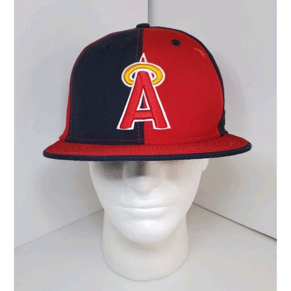 Vtg Los Angeles Anaheim Angels Cap Hat New Era Cooperstown Collection Sz 7 3/4